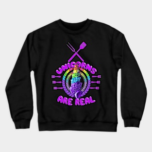 Unicorns are real, barbecue ed. Crewneck Sweatshirt